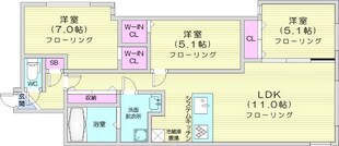 幌平橋駅 徒歩16分 2階の物件間取画像